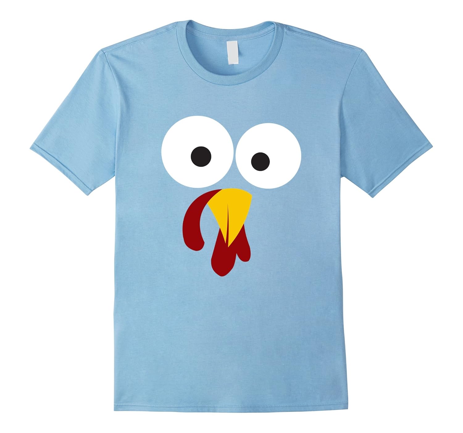 Turkey Face Fun Vintage Thanksgiving Turkey Day T Shirt-Rose