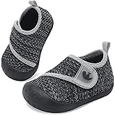 FEETCITY Baby First Walking Shoes Wide Baby Shoes Infant Sneakers Newborn Crib Shoe Barefoot Lightweight Slip On Shoe