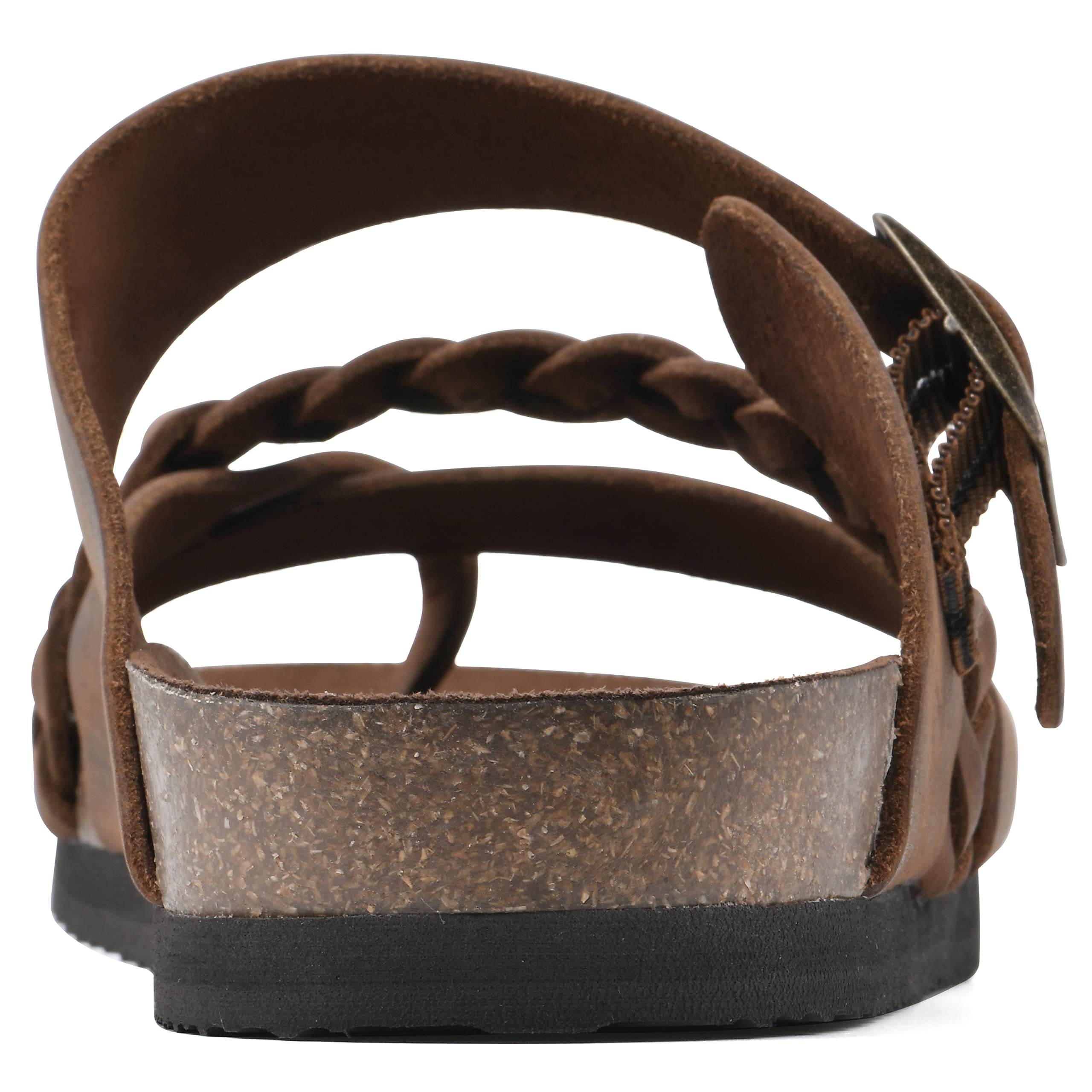 WHITE MOUNTAIN Women's Hazy Braided Signature Comfort-Molded Footbed Sandal