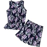 PNAEONG Women Cotton Sleepwear Short Sets Tank&Short Pajamas Sets XTSY208