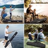 Lixada Portable Fishing Bag Folding Rod Reel Carrier 100cm 130cm 150cm 190cm view 7