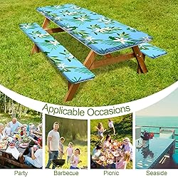 Picnic Table Cover with Bench Covers Camping