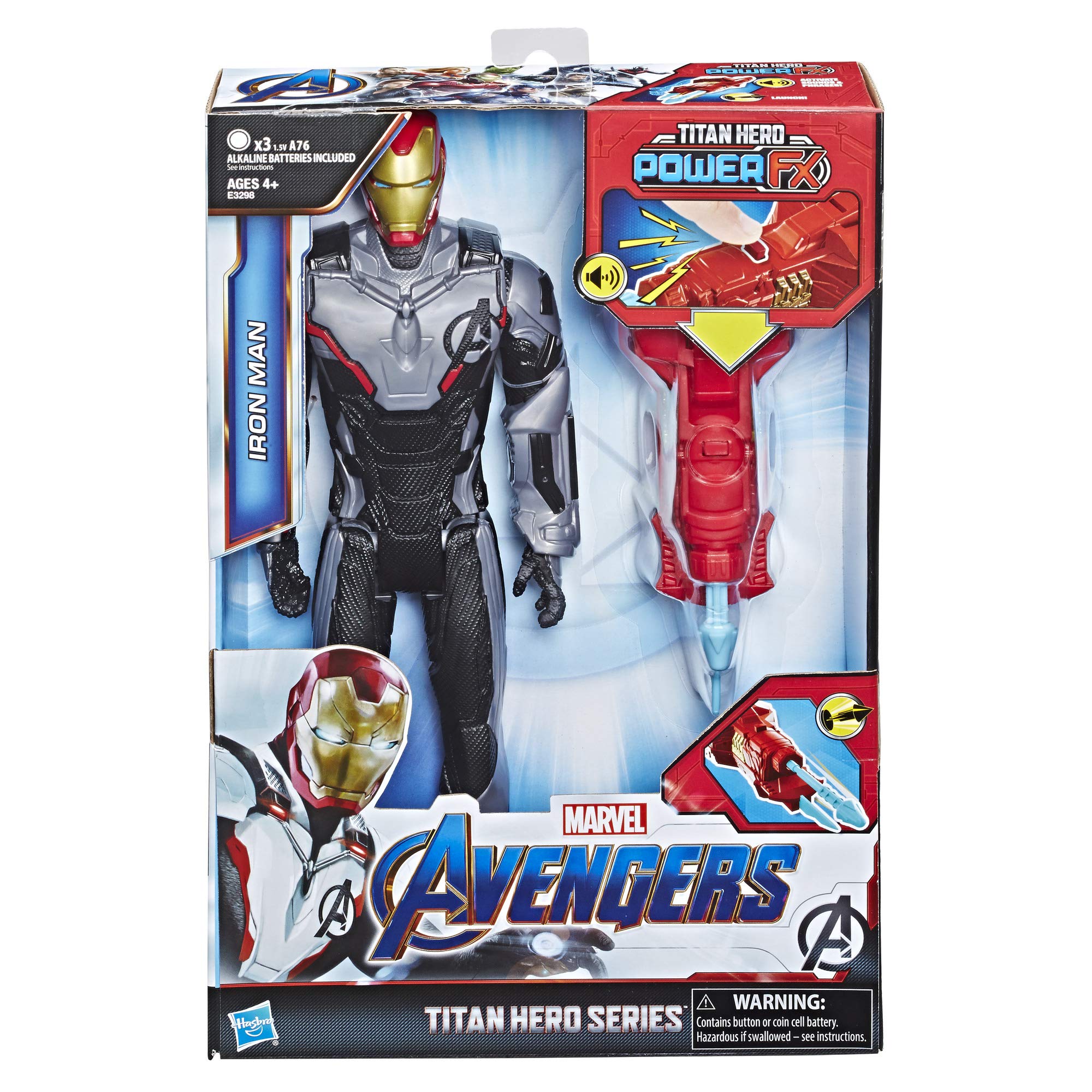 AVENGERS Hasbro Iron Man Figure 30 cm Titan Hero Power FX 2.0 Endgame