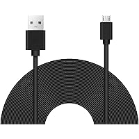 25ft Power Extension Cable for Wyze, Blink Mini, Echo Connect, Nintendo Switch, PS4 Xbox Controller, and Cameras.