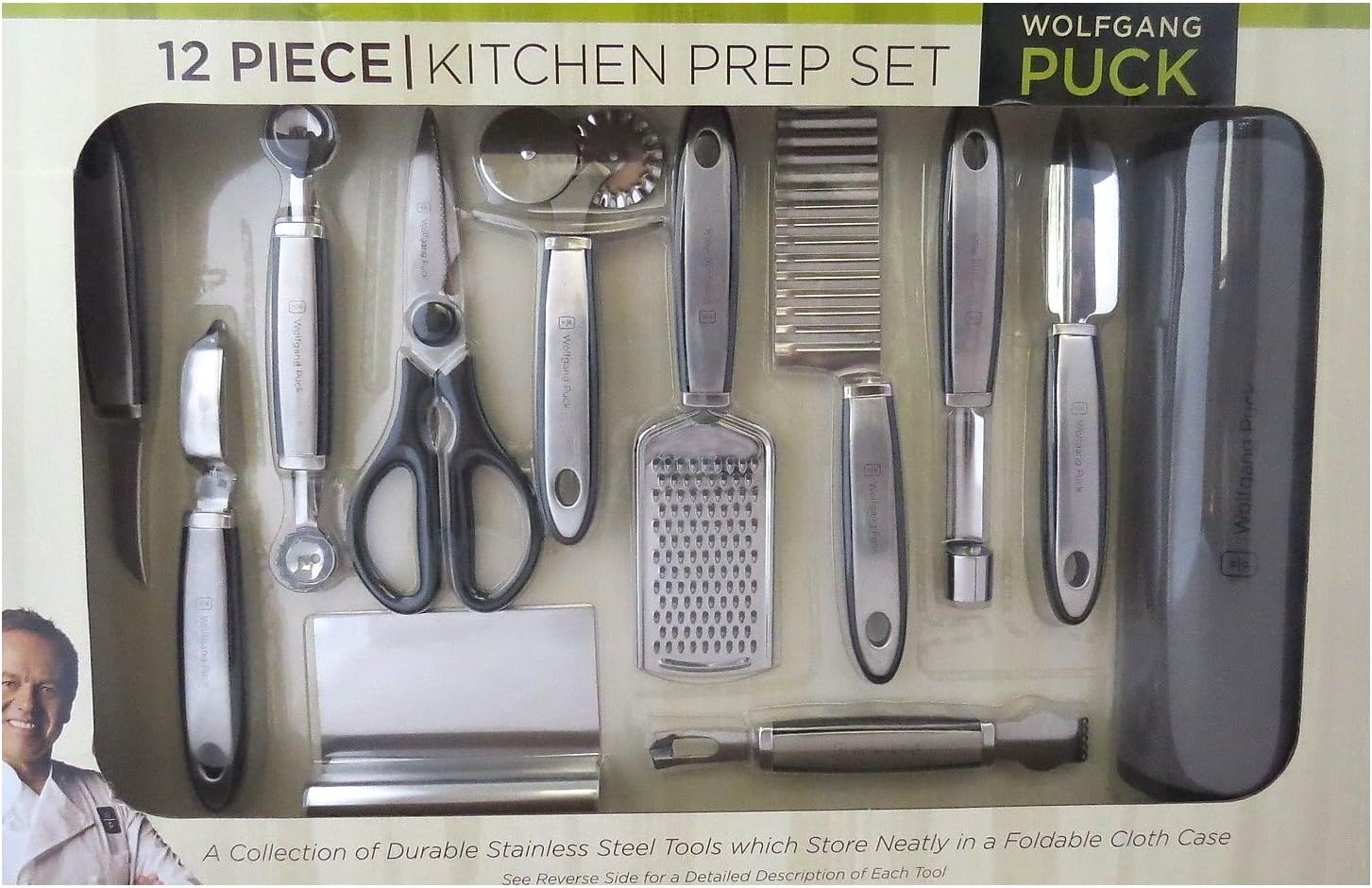 Wolfgang Puck 12 Piece Kitchen Prep Set Black