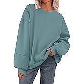 PRETTYGARDEN Oversized Sweatshirt for Women Fall Long Sleeve Crewneck Fleece Loose Fit Casual Pullover Tops Fashion Clothing