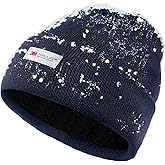Waterproof Winter Fleece Lined Beanie Hat for Men Women Warm Knit Cuffed Beanie Thick Skull Cap Unisex Windproof Watch Hat