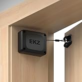 EKZ Retractable Automatic Door Closer &ndash; Fits Sliding Glass, Screen, Single &amp; Double Doors &ndash; Strong 3.3 lb Spring Tension, Punch-Free Easy Install for Entry, Bathroom, Bedroom, Study (1 Pack)