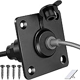 RVSPARK Waterproof Wall Socket Passthrough for Starlink Mini, Aluminum DC 5.5 x 2.1 Female Power Connector Outlet/Port – Perfect for RV Campervan, Caravan, Motorhome, Battery Box(1 Pack)