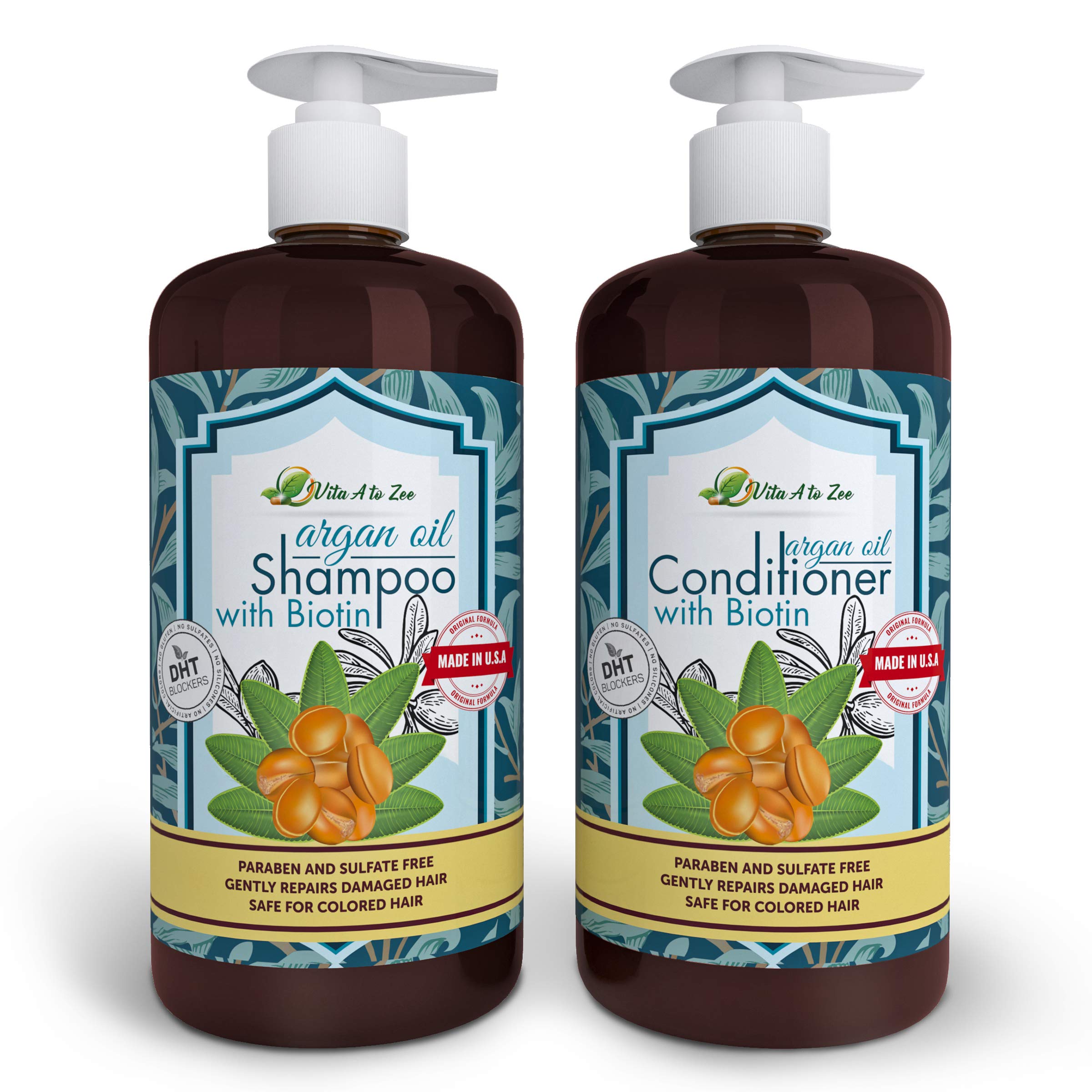 Buy Vita A to Zee Moroccan Argan Oil Biotin Shampoo & Conditioner Set