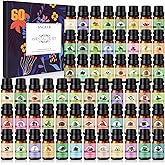 SACATR Essential Oil Set - Perfect for Diffuser, Massage, Soap, Candle, Bath Bombs Making, 60x10ml(0.33fl.oz)