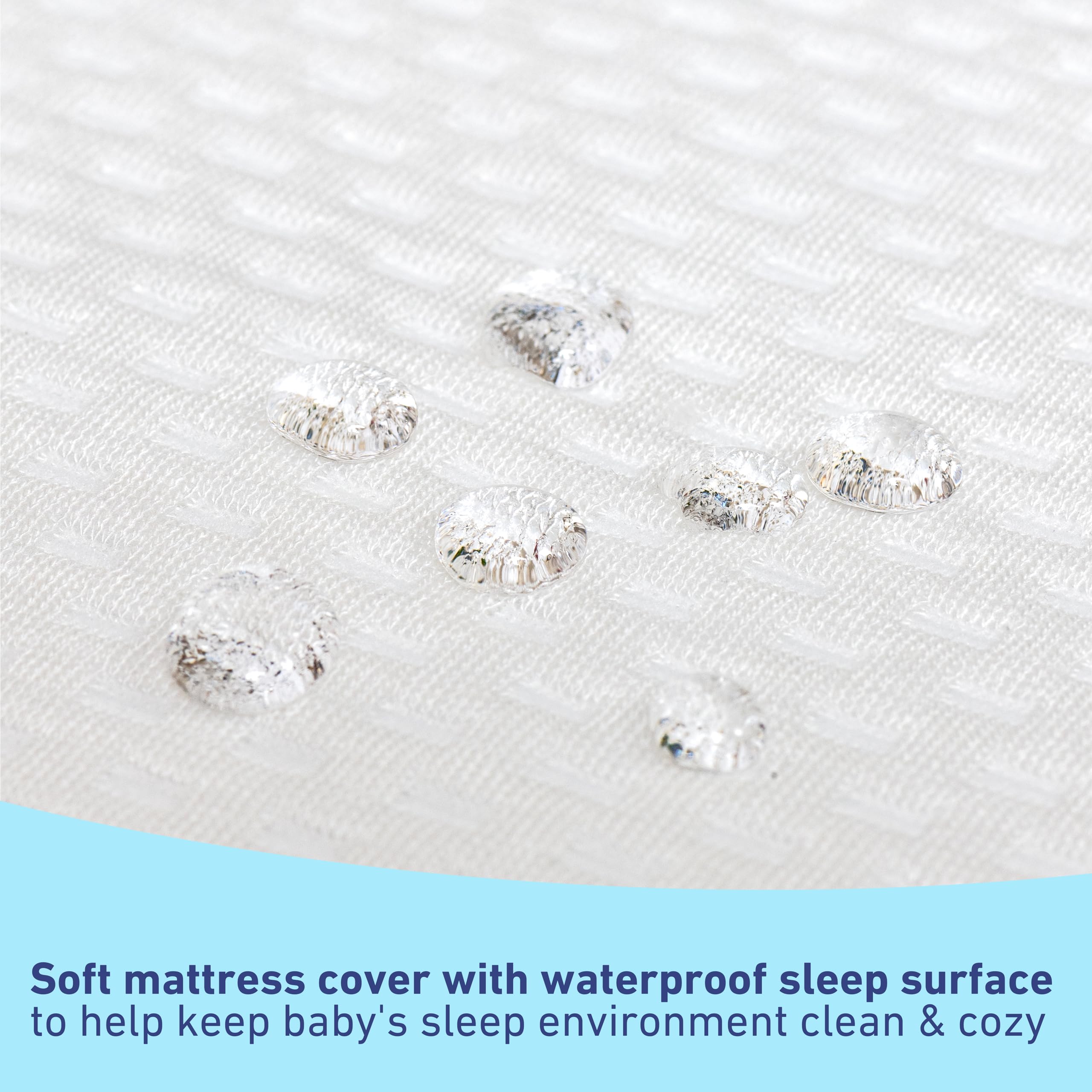 Graco 6-Inch Dual-Comfort Crib & Toddler Mattress - GREENGUARD Gold, CertiPUR-US Certified Foam, Machine Washable Cover with 100% Waterproof Surface, Fits Standard Full Size Baby Crib and Toddler Bed