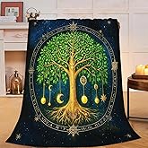 Tree Blanket Tree of Life Throw Blanket Plant Soft Cozy Fleece Fuzzy Stuff Plush Flannel Gifts for Girls Women Boys Kids Adults 40''x50''
