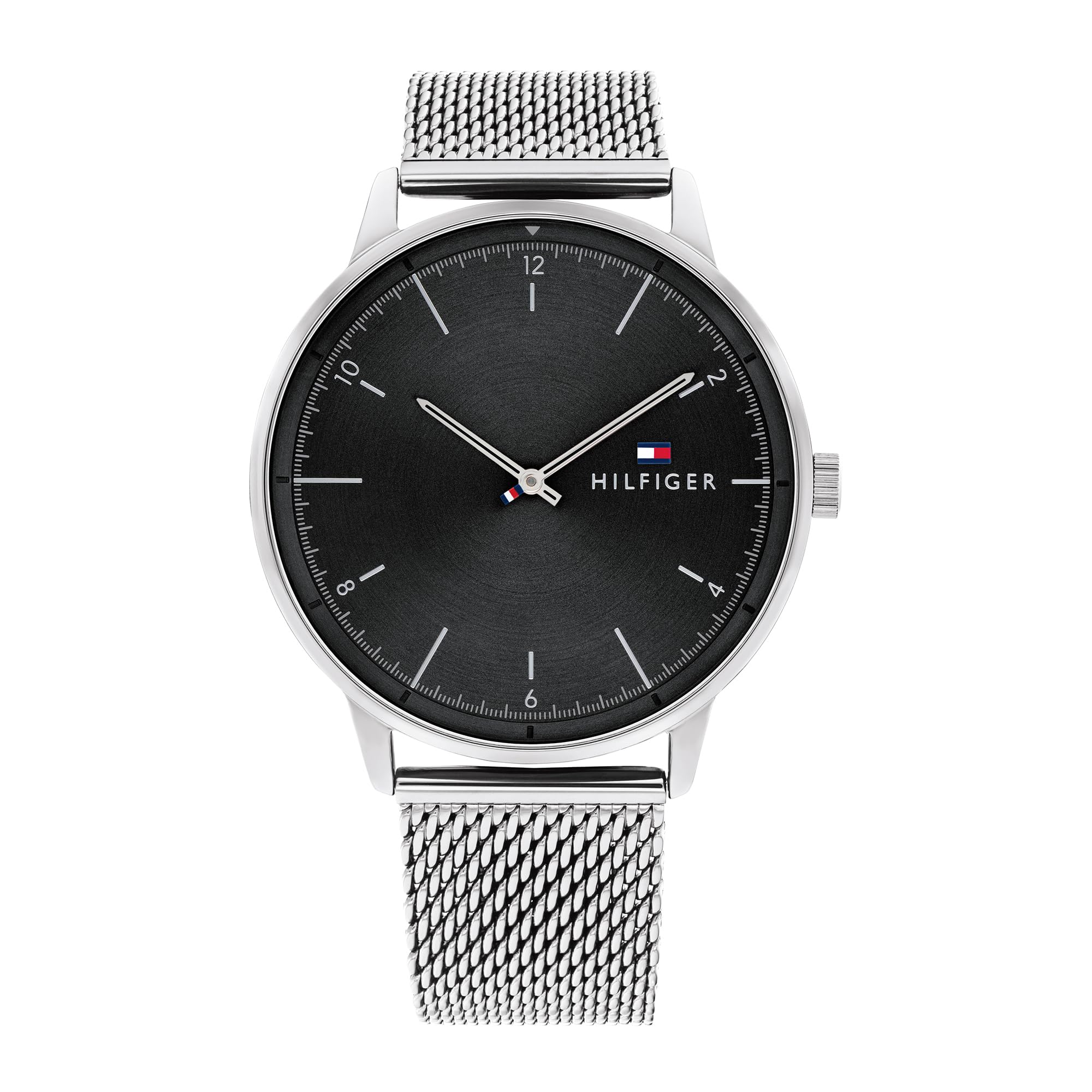 Tommy Hilfiger Analogue Quartz Watch for Men with Silver Stainless Steel Mesh Bracelet - 1791842