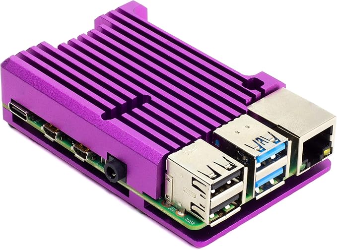 Refroidisseur Double Ventilateur Pour Raspberry Pi 3B/3B+/4/4B - Radiateur + Ventilateurs Bas Bruit - Dissipation Thermique Efficace Processeur