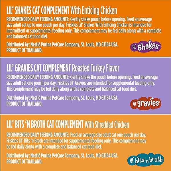 PURINA FRISKIES POULTRY FAVES BROTH AND GRAVY CAT FOOD COMPLEMENTS VARIETY PACK – 8 CT. BOX