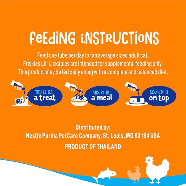 PURINA FRISKIES LIL’ LICKABLES WITH CHICKEN OR TUNA VARIETY PACK LICKABLE CAT TREATS  – 5 OZ. (PACK OF 10)