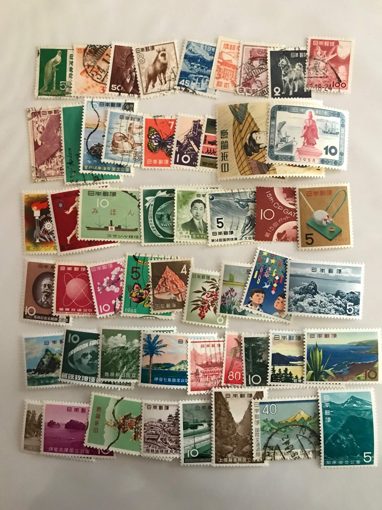 Prophila Collection Japan 50 various stamps (Stamps for collectors)