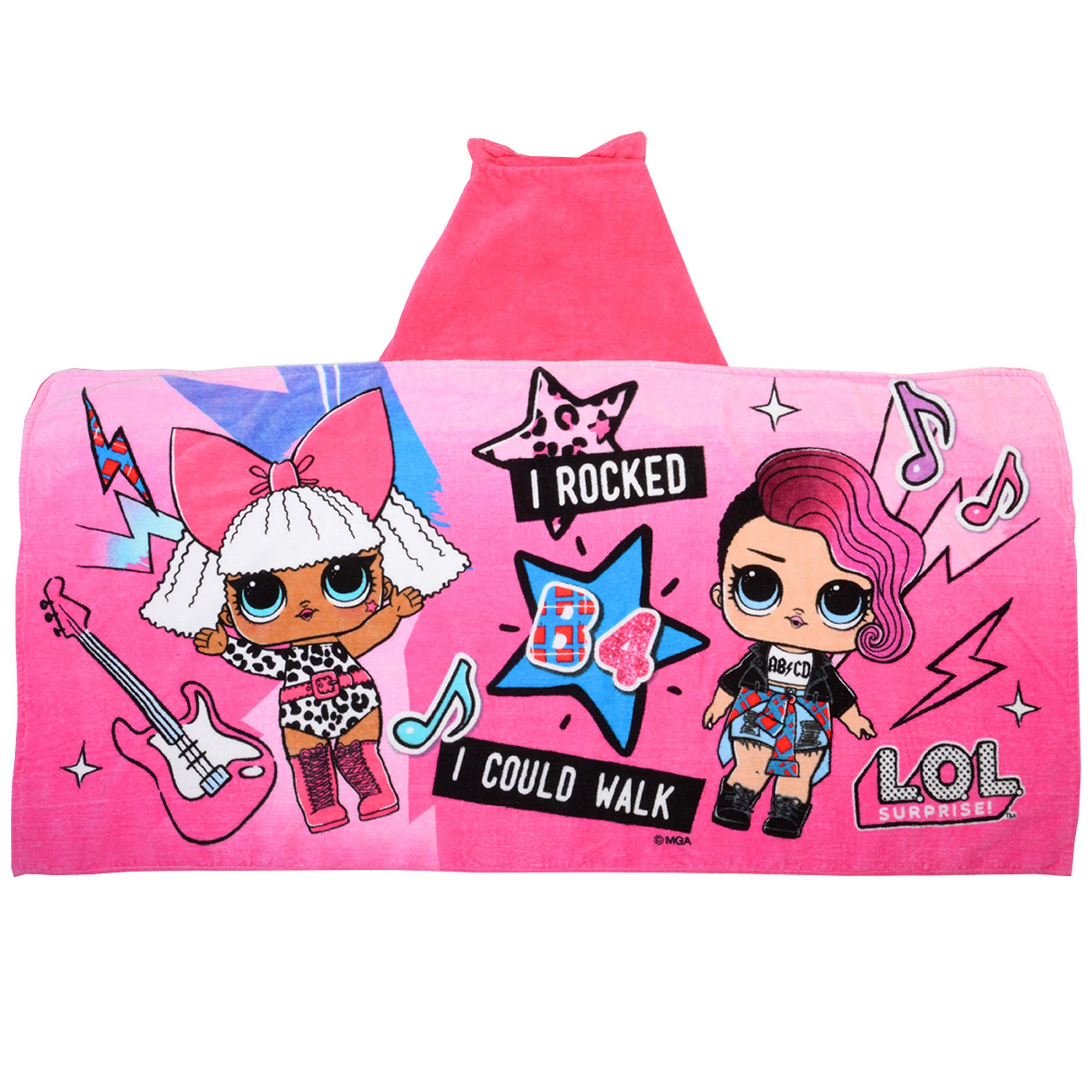 L.O.L. Surprise! Soft Cotton Hooded Bath Towel Wrap 24" x ...