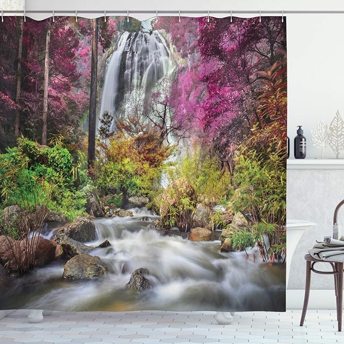 Oar Shower Curtain By Ambesonne Dragon Boat Paddles Rowing In The Waves Oriental Style Symbolic Energy Illustration Fabric Bathroom Decor Set With Hooks 70 Inches Orange And Redwood Shower Curtain Sets