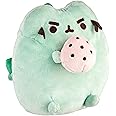 GUND Pusheenosaurus Standing with Egg Plush Stuffed Dinosaur, Green, 6", Multicolor