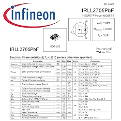 Infineon Technologies LL2705 MOSFET 55V, 3.8A