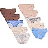 Amazon Essentials Women's Cotton Bikini Brief Underwear (Available in Plus Size), Pack of