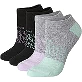Hanes womens No-show Socks, 4 Pairs, Absolute Active Socks for Women, Moisture-wicking, Cushioned
