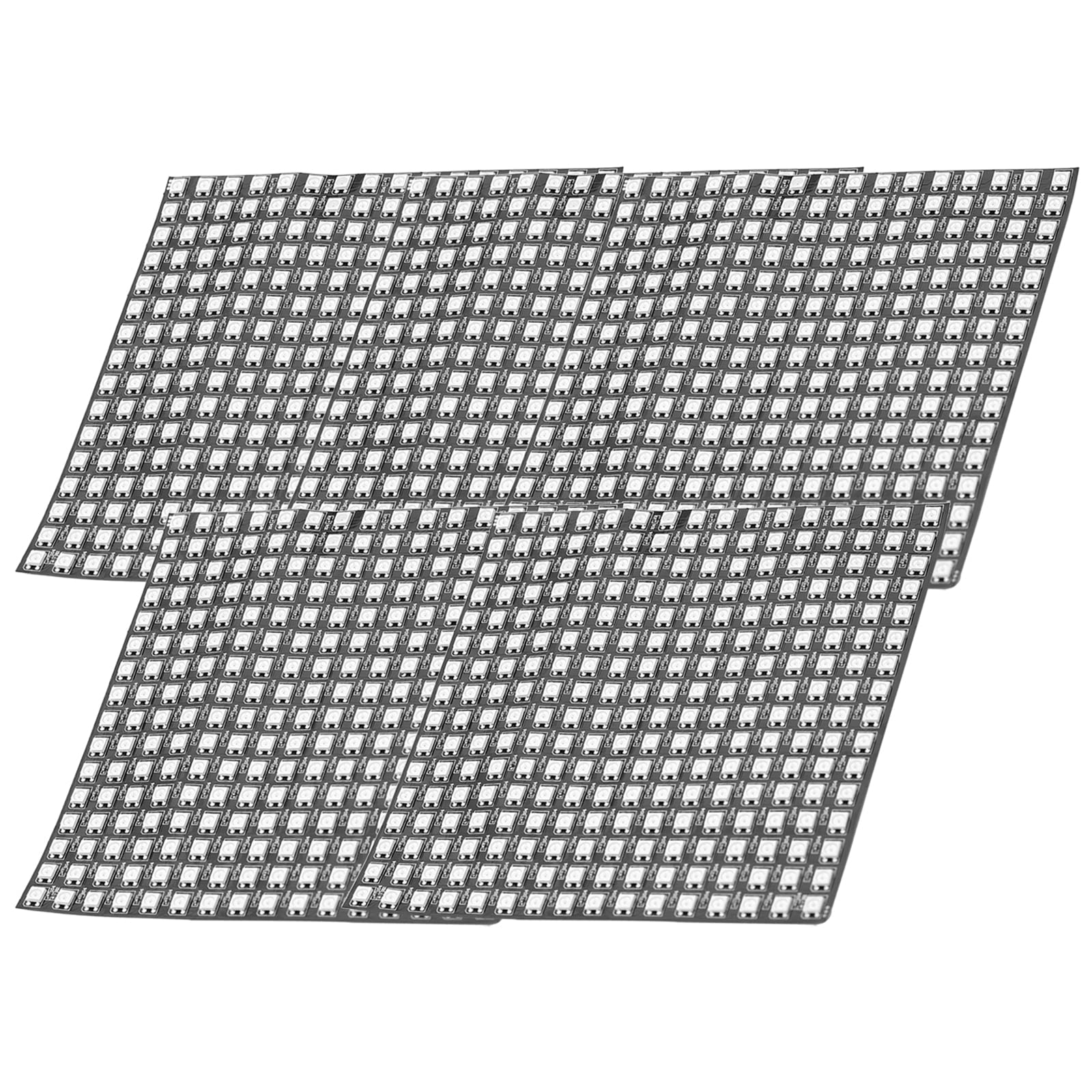 AZDelivery 5 x RGB LED Panel WS2812B 16x16 256 LEDs Flexible Led Module 5050SMD IC Single Addressable Full Color Functions with DC5V Compatible with Raspberry Pi
