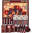 SHEGLAM Ember Rose Collection Valentines Gift Pink Lip Gloss Pink Blush Lipstick Eyeshadow Makeup Kit Red Makeup Collection