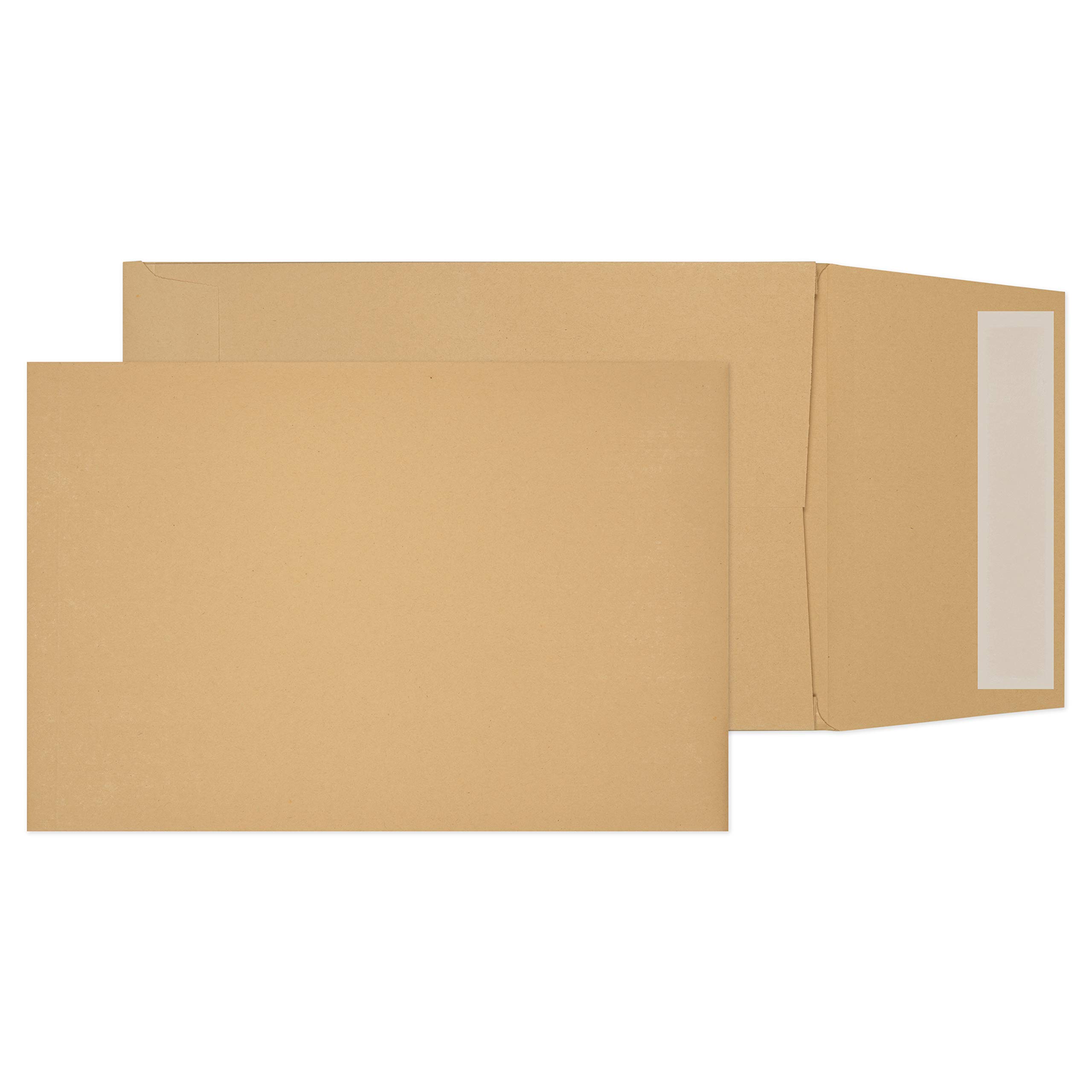 Blake Purely Packaging 254 x 178 x 25 mm 120 gsm Gusset Pocket Peel & Seal Envelopes (4810) Manilla - Pack of 125