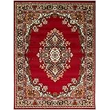 Purple and brown rug