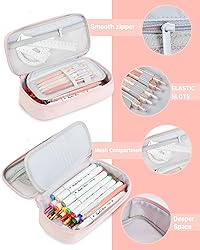 YOKUMA Cute Pencil Case for Girls, Large Pencil