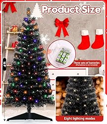 DEWUR Pre-Lit Artificial Christmas Tree, Warm White