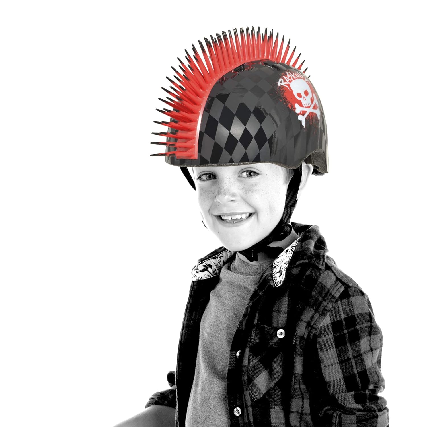 raskullz mohawk child bike helmet