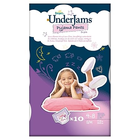 Pampers Windeln UnderJams G2 S7 S/M Girl 17-29kg, 4x10 Stück