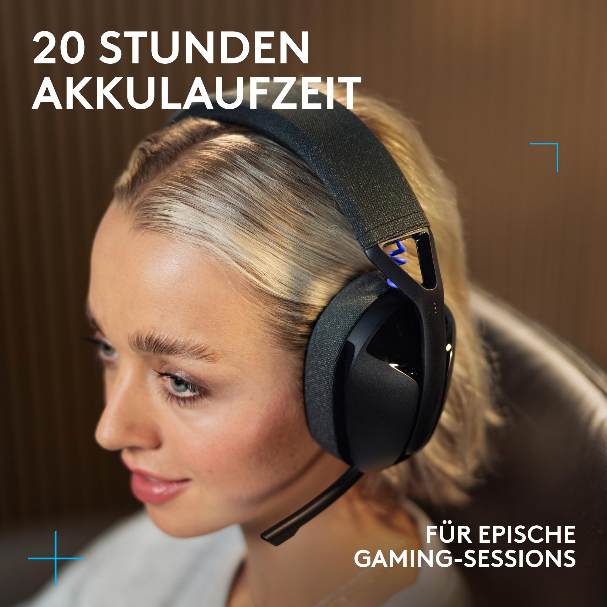 Logitech G G321 Lightspeed kabelloses Bluetooth-Gaming-Headset, dynamischer Komfort und Passform, 16-kHz-Schwingmikrofon, über 20 Std. Akkulaufzeit, PC, PS4, PS5, Nintendo Switch, Mobilgerät – Schwarz 7