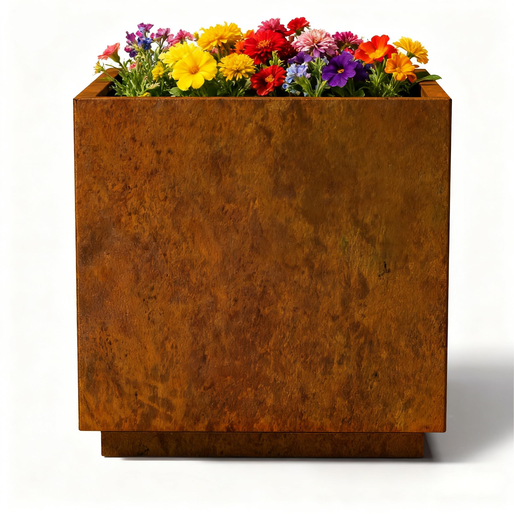 Photo 1 of *************STOCK PHOTO COLOR INNACURATE, ITEM IS BLACK******************
Decoroca Corten Steel Cube Planter - Square Metal Planter for Outdoor/Indoor - Rust-Resistant Large Décor for Patio&Garden - US-Design Naturally Rusting(Plants, Trees, Succulents)