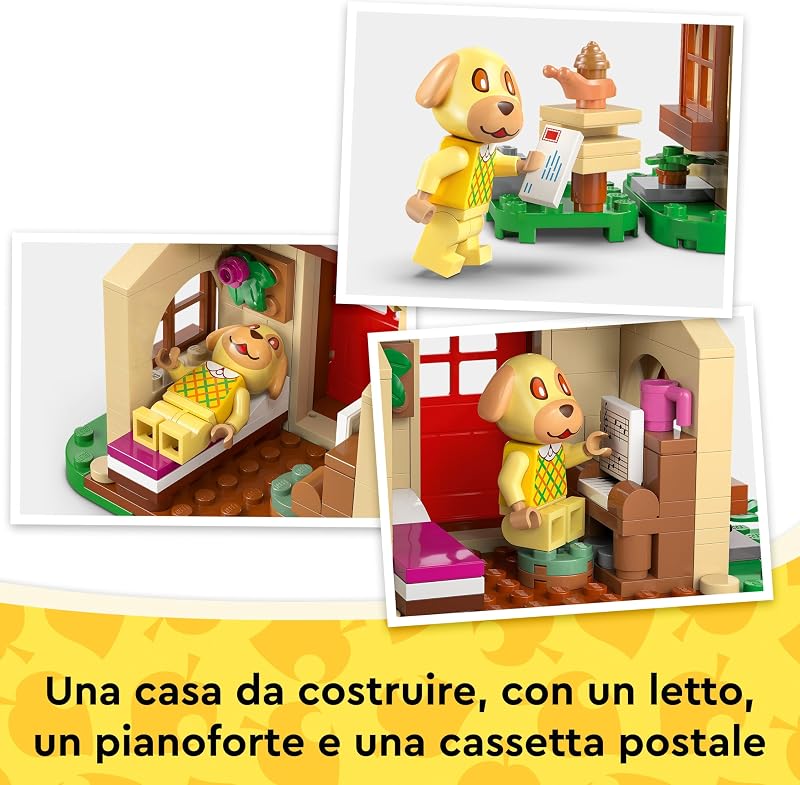 Animal Crossing La Casetta di Dora - Giocattolo con Minifigure, Pianoforte, Tavolo da Picnic, Accessori e Cibo - Regalo per Gamer, Bambine, Bambini e Fan da 6 Anni in su - 77058 — foto 5 di 8
