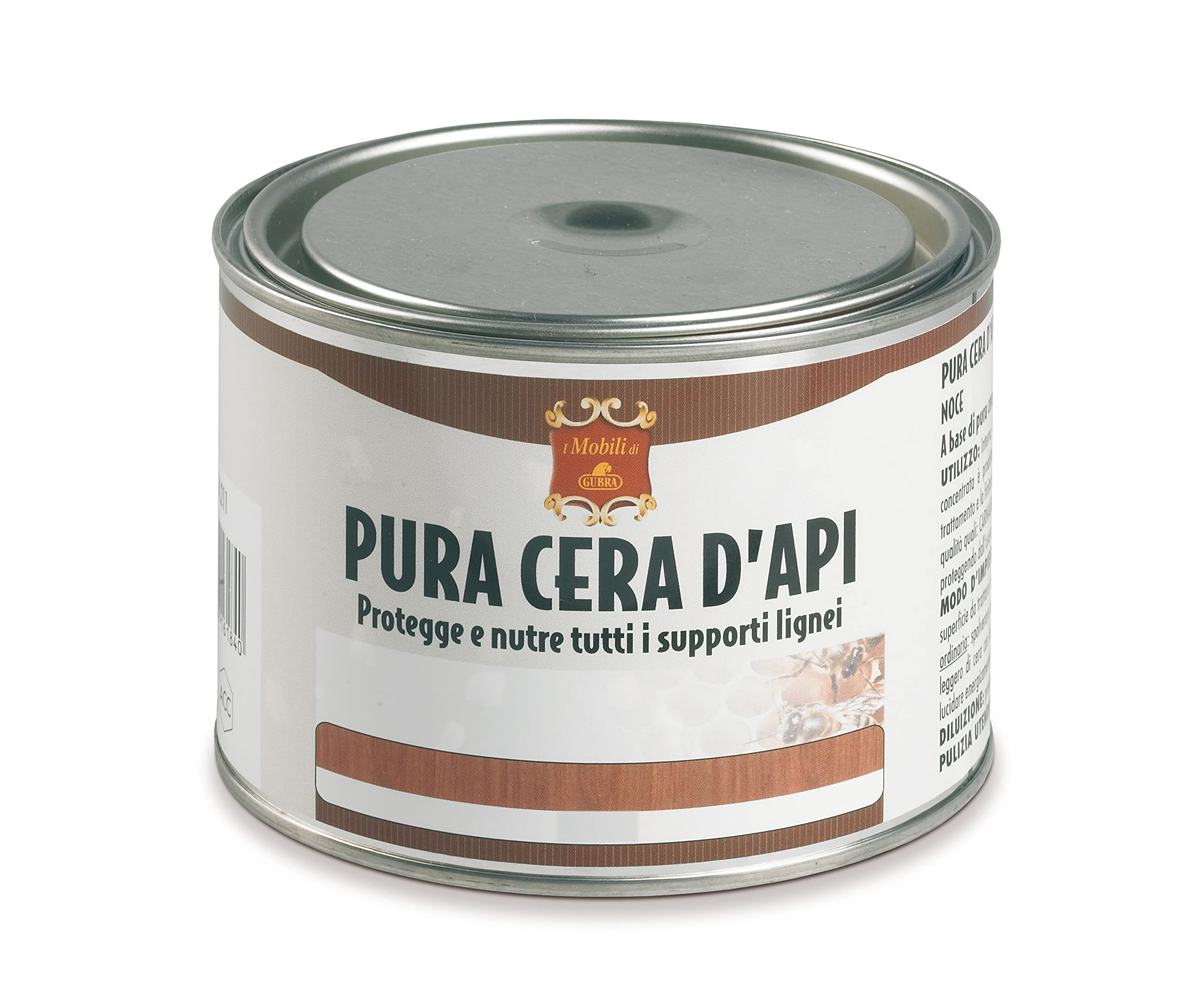 Gubra GRL210 Pure Beeswax Neutral 500ml Tin - Multi-Colour
