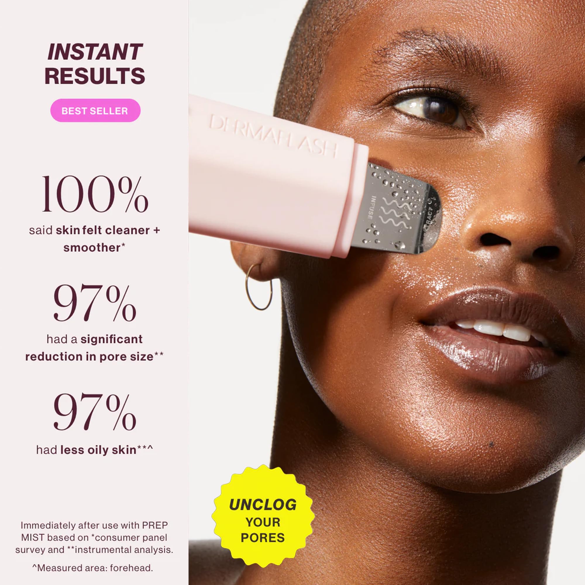 Dermaflash Dermapore+ Ultrasonic 2-in-1 Pore Extractor and Serum Infuser