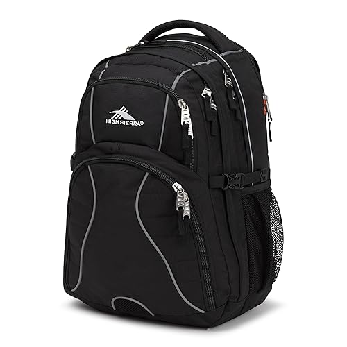 High Sierra Swerve Laptop Backpack, Black, One Size in Kuwait
