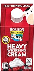 Horizon Organic Heavy Whipping Cream, Great for Making Organic Whipped Cream Topping and Cold Foam for Coffee, 16 fl oz Pint 