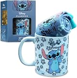 Disney Stitch Mug and Socks Gift Set Blue Stitch Official Merchandise view 1