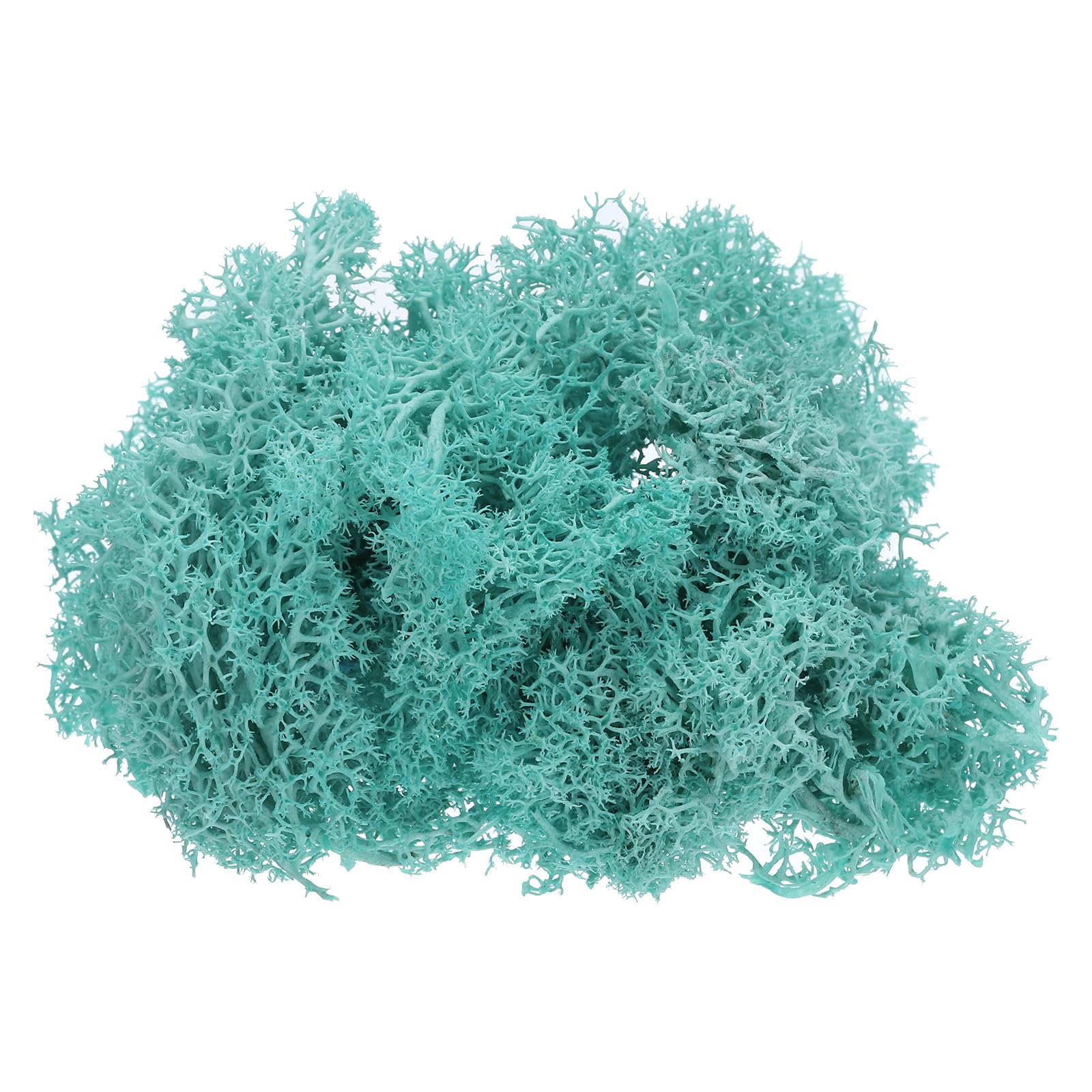 PATIKIL 3.5 OZ Fake Moss, Preserved Reindeer Moss Artificial Moss Lichen Centerpieces Decor Faux Moss for Potted Plants Christmas Craft, Cyan