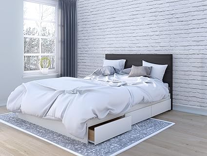 Amazon Com Nexera 2 Piece Queen Size Bedroom Set White And