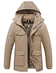 wantdo Men's Winter Coats Thicken Military Parka