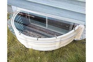 QIPRAONO Basement Window Well Covers Outside, Heavy-Duty Egress Window Well Cover Clear, All-Weather Against Debris, UV Resistant, Tear-Resistant, Waterproof, Windproof (Only Cover)39" X 17"