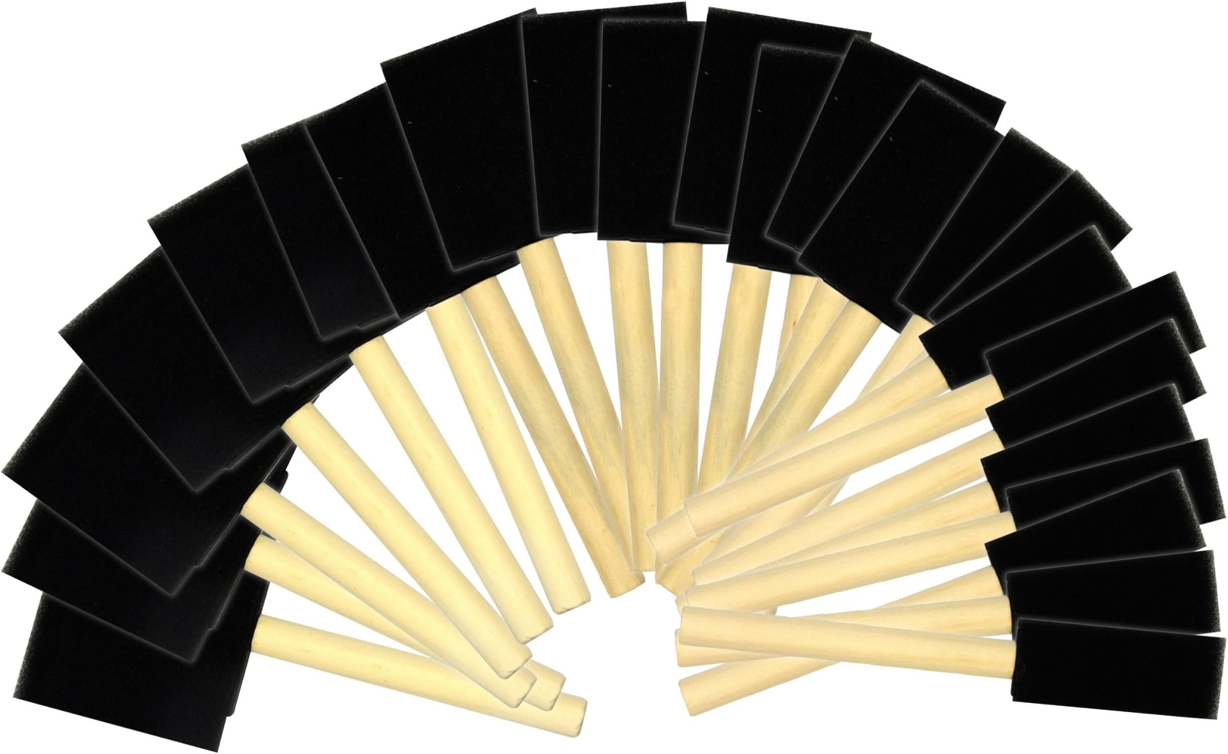 Foam Paint Brush with Wooden Handle 24-Pieces Paint Brushes,Paint Brush,Paint Brush Set,Tool Set