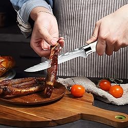 MDHAND Professional Chef Knife Set with Roll